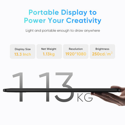 XPPen Artist 13.3 Pro V2 Pantalla Digital 13.3" Full HD 16384 Niveles de Presión