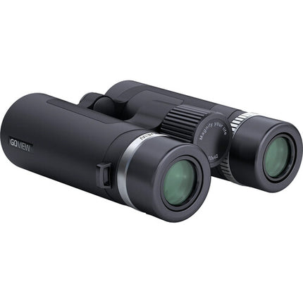 GOVIEW ZOOMR 10x42 Prismáticos Compactos con Adaptador para Smartphone y Ángulo 61°
