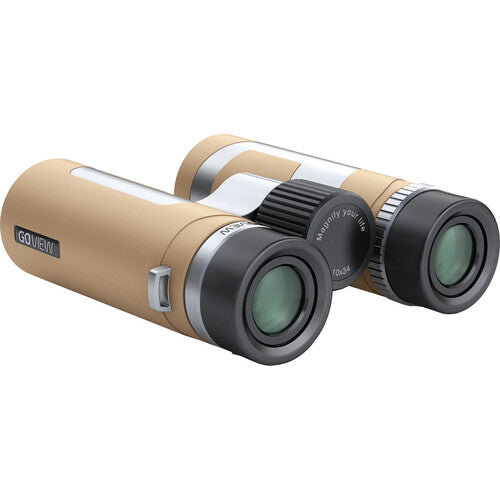 GOVIEW ZOOMR 10x34 Binoculares Compactos 10x 9.8' Enfoque Mínimo con Adaptador Móvil
