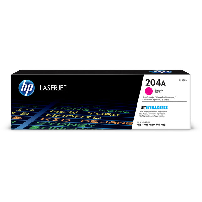 Cartucho de tóner magenta HP 204A para LaserJet Pro M154a M180n