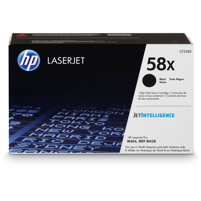 Cartucho de tóner negro HP 58X para impresoras LaserJet Pro M404 M428