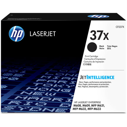 HP 37X Cartucho de Tóner Negro Alta Capacidad para LaserJet Enterprise