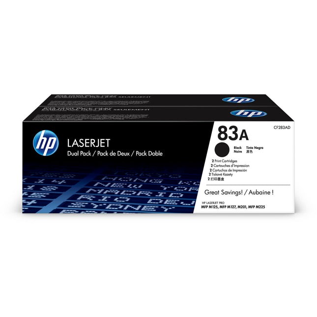 HP 83A Cartucho de tóner negro para LaserJet Pro 1500 páginas 2 unidades