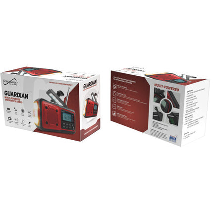 Supersonic Guardian Radio de Emergencia Multi-Potencia con Alerta NOAA 4000mAh Linterna