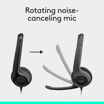 Logitech H390 Auriculares USB-A con Micrófono Cancelador de Ruido y Controles Integrados