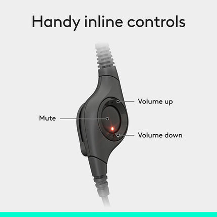 Logitech H390 Auriculares USB-A con Micrófono Cancelador de Ruido y Controles Integrados