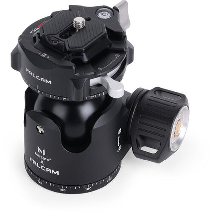 Falcam Marsace XB-2R Cabezal Panorámico Dual 11 lb Altura 3.9" con Placa Rápida F38 V2