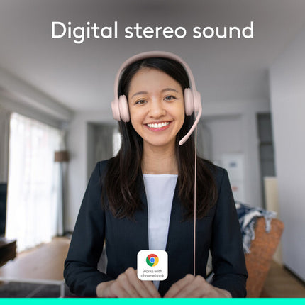 Logitech H390 Auriculares USB-A con micrófono cancelación de ruido y controles en línea