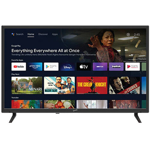 Supersonic SC-3250GTV TV LED inteligente 32" HD 1366x768 HDMI 3 USB 2