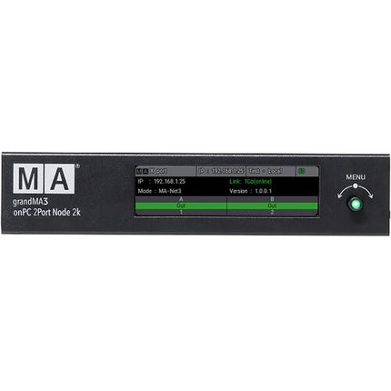 MA Lighting grandMA3 onPC 2Port Node 2k PoE Interfaz DMX 2 Universos 1Gb Ethernet