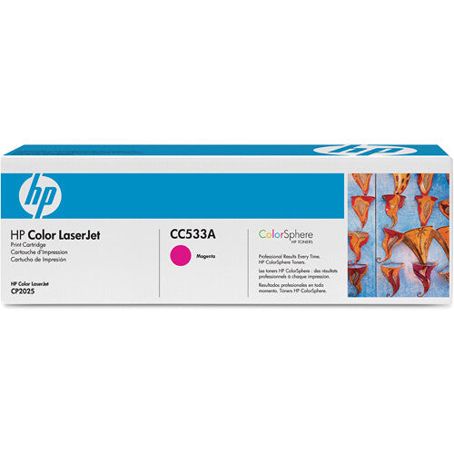 Cartucho de tóner HP CC533A Magenta para impresoras Color LaserJet CP2025 CM2320