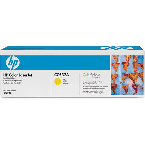 Cartucho de Tóner Amarillo HP CC532A para Impresoras Color LaserJet CP2025 y CM2320