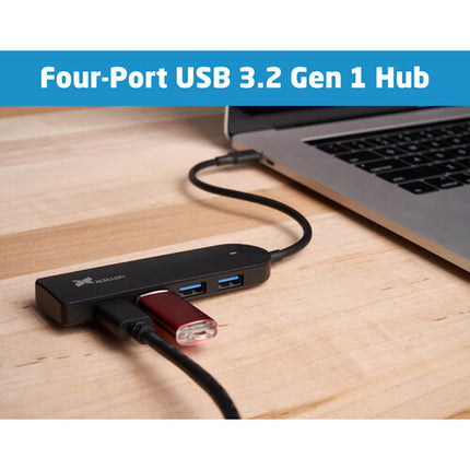 Xcellon Hub USB-A 3.2 Gen 1 4 Puertos 5 Gb/s Diseño Delgado 2 Pack