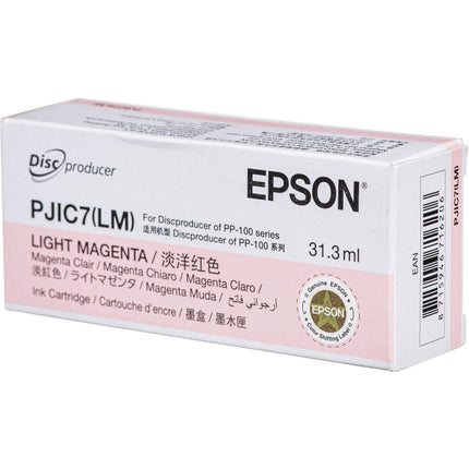Tinta Light Magenta Epson PJIC7-LM Alta Capacidad con Sensor Bajo Tinta para Impresora Discproducer PP-100
