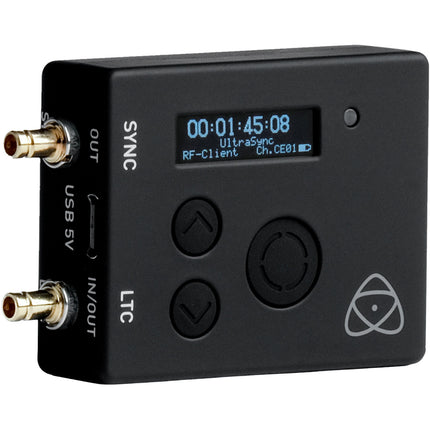 Atomos UltraSync ONE RF sincronizador de código de tiempo 24h batería 200m alcance 3-pack
