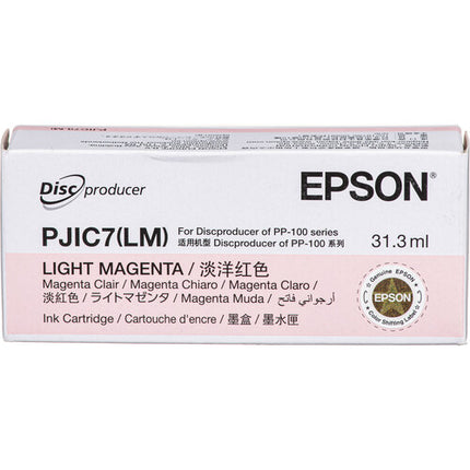 Tinta Light Magenta Epson PJIC7-LM Alta Capacidad con Sensor Bajo Tinta para Impresora Discproducer PP-100