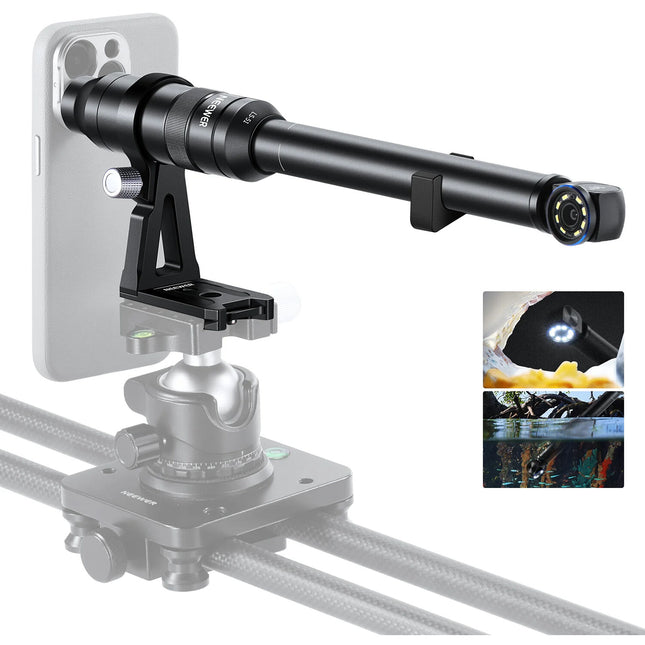Neewer LS-51 Lente Macro 18mm 90° 2.1x para Smartphones con LED USB-C