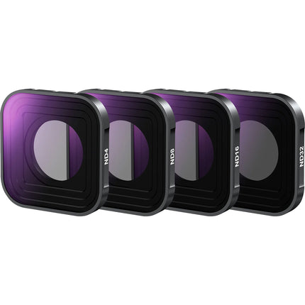 Neewer FL-GP9 Set de filtros ND4 ND8 ND16 ND32 para GoPro HERO13/12/11/10/9 Black con estuche y paño de limpieza