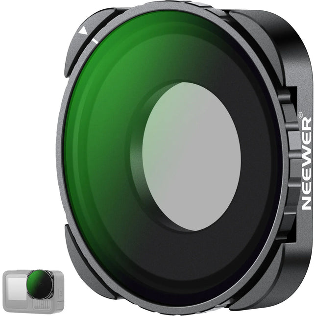 Neewer FL-GP23 Filtro Polarizador Circular para GoPro HERO13 a 9 con Estuche y Paño de Limpieza
