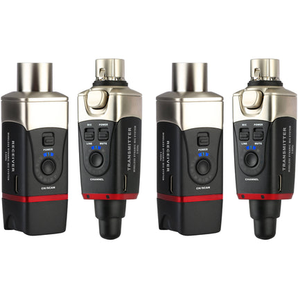Xvive Audio U35D Sistema Dual Inalámbrico 5.8 GHz 100 ft Alcance