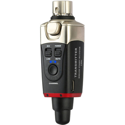 Xvive Audio U35T Transmisor Inalámbrico para Micrófono 5.8 GHz 100' Alcance 5 Horas Batería
