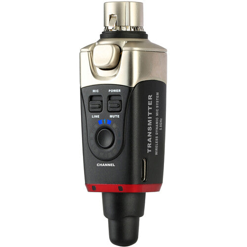 Xvive Audio U35T Transmisor Inalámbrico para Micrófono 5.8 GHz 100' Alcance 5 Horas Batería