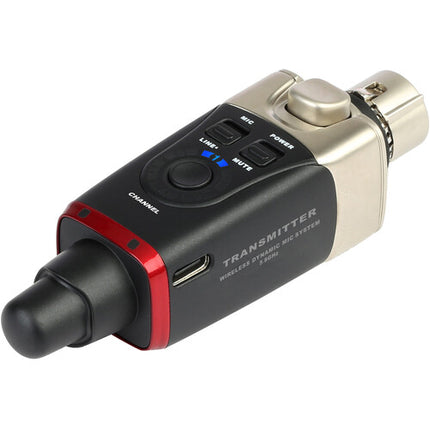 Xvive Audio U35T Transmisor Inalámbrico para Micrófono 5.8 GHz 100' Alcance 5 Horas Batería