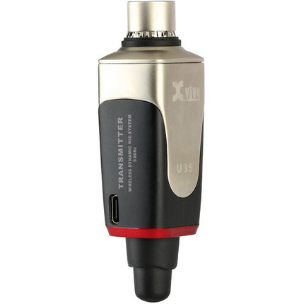 Xvive Audio U35T Transmisor Inalámbrico para Micrófono 5.8 GHz 100' Alcance 5 Horas Batería