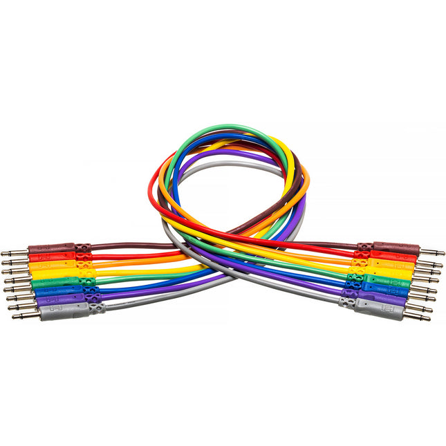 Hosa Technology Set 8 cables de parche 3.5mm TS Unbalanceados 1 pie