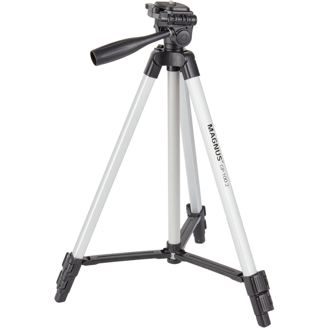 Magnus GP-100-2 Trípode de Aluminio con Cabezal Pan 4 lb 52.5" Altura