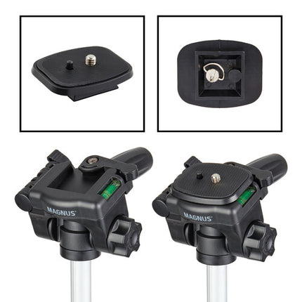 Magnus GP-100-2 Trípode de Aluminio con Cabezal Pan 4 lb 52.5" Altura