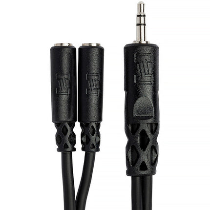 Hosa Technology Cable Divisor Estéreo 3.5mm Macho a 2 Hembras 15cm Garantía Limitada
