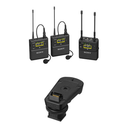 Sony UWP-D27 Kit Micrófono Lavalier Inalámbrico 2 Personas con Adaptador MI 941-960 MHz