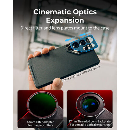 SmallRig FilMov placa adaptadora de lente threaded 17mm 67mm para Samsung S25 Ultra
