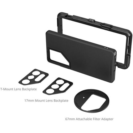 SmallRig Video Cage Kit para Samsung Galaxy S25 Ultra con Montaje 17mm y Adaptador Filtro 67mm