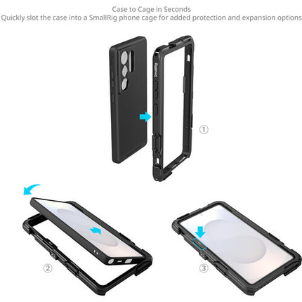 SmallRig Video Cage Kit para Samsung Galaxy S25 Ultra con Montaje 17mm y Adaptador Filtro 67mm
