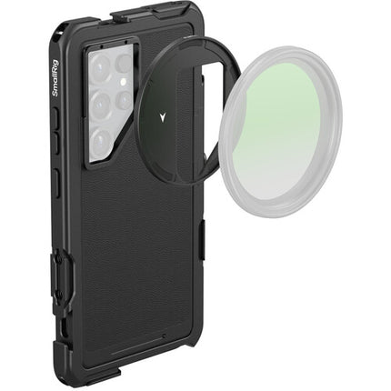 SmallRig Video Cage Kit para Samsung Galaxy S25 Ultra con Montaje 17mm y Adaptador Filtro 67mm