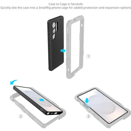 SmallRig FilMov Estuche Fotográfico Ligero para Samsung S25 Ultra con 3 Monturas Frías y Placa Trasera T de Metal