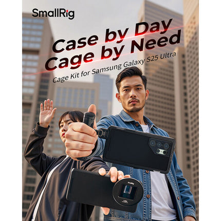 SmallRig FilMov Estuche Fotográfico Ligero para Samsung S25 Ultra con 3 Monturas Frías y Placa Trasera T de Metal