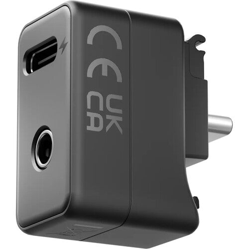 Adaptador de Micrófono Insta360 para X5 con Conector USB-C y Puerto 3.5mm