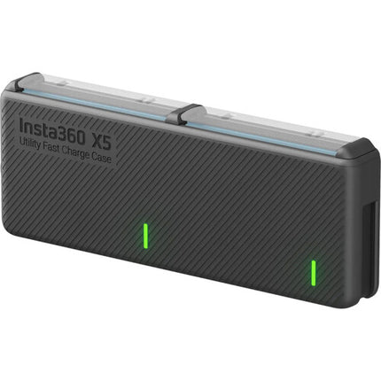 Insta360 Utility Fast-Charge Case para X5 Cargador 2 Bahías USB-C PD y 3 Ranuras microSD