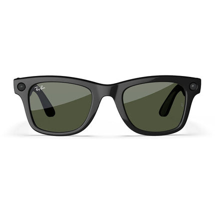 Meta Ray-Ban Wayfarer Gafas Grandes Negro Brillante 12MP Cámara 32GB Storage