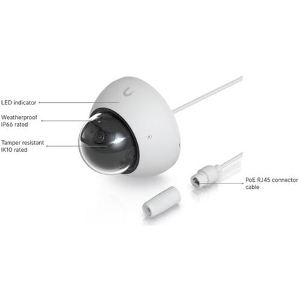 Ubiquiti UniFi AI Cámara de Red Domo Exterior 4K UHD 131 ft Visión Nocturna