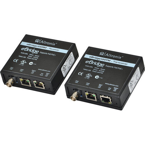 ALTRONIX eBridge100RMT Adaptador Ethernet Longitud 1640 pies PoE 802.3af/at