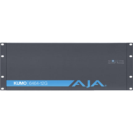 AJA KUMO 64 x 64 Router 12G-SDI Compacto 4 RU con Fuente y Cable de Alimentación