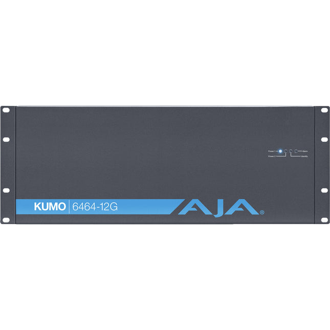 AJA KUMO 64 x 64 Router 12G-SDI Compacto 4 RU con Fuente y Cable de Alimentación