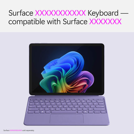 Microsoft 12" Surface Pro Funda Teclado Mecánico con Touchpad y Alcantara