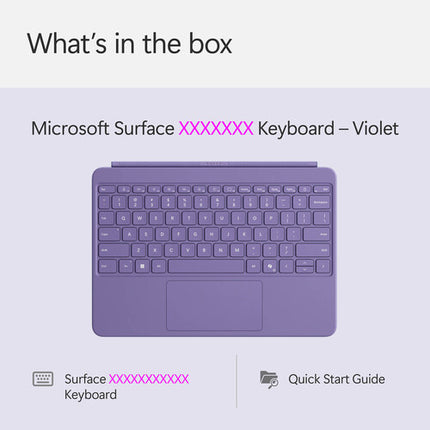 Microsoft 12" Surface Pro Funda Teclado Mecánico con Touchpad y Alcantara