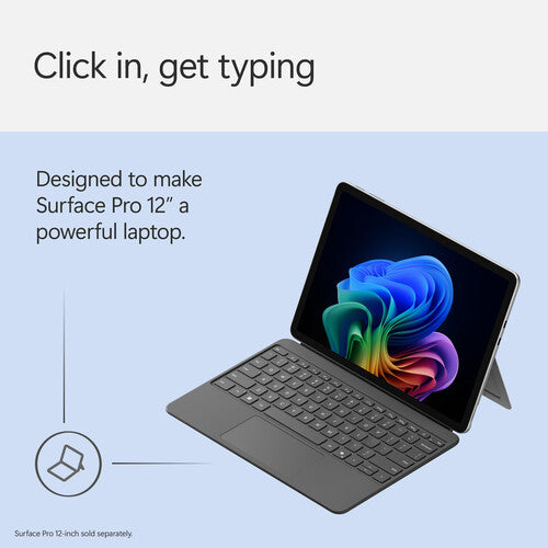 Microsoft 12" Surface Pro Funda Teclado con Teclas Mecánicas y Panel Táctil
