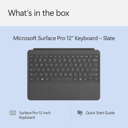 Microsoft 12" Surface Pro Funda Teclado con Teclas Mecánicas y Panel Táctil
